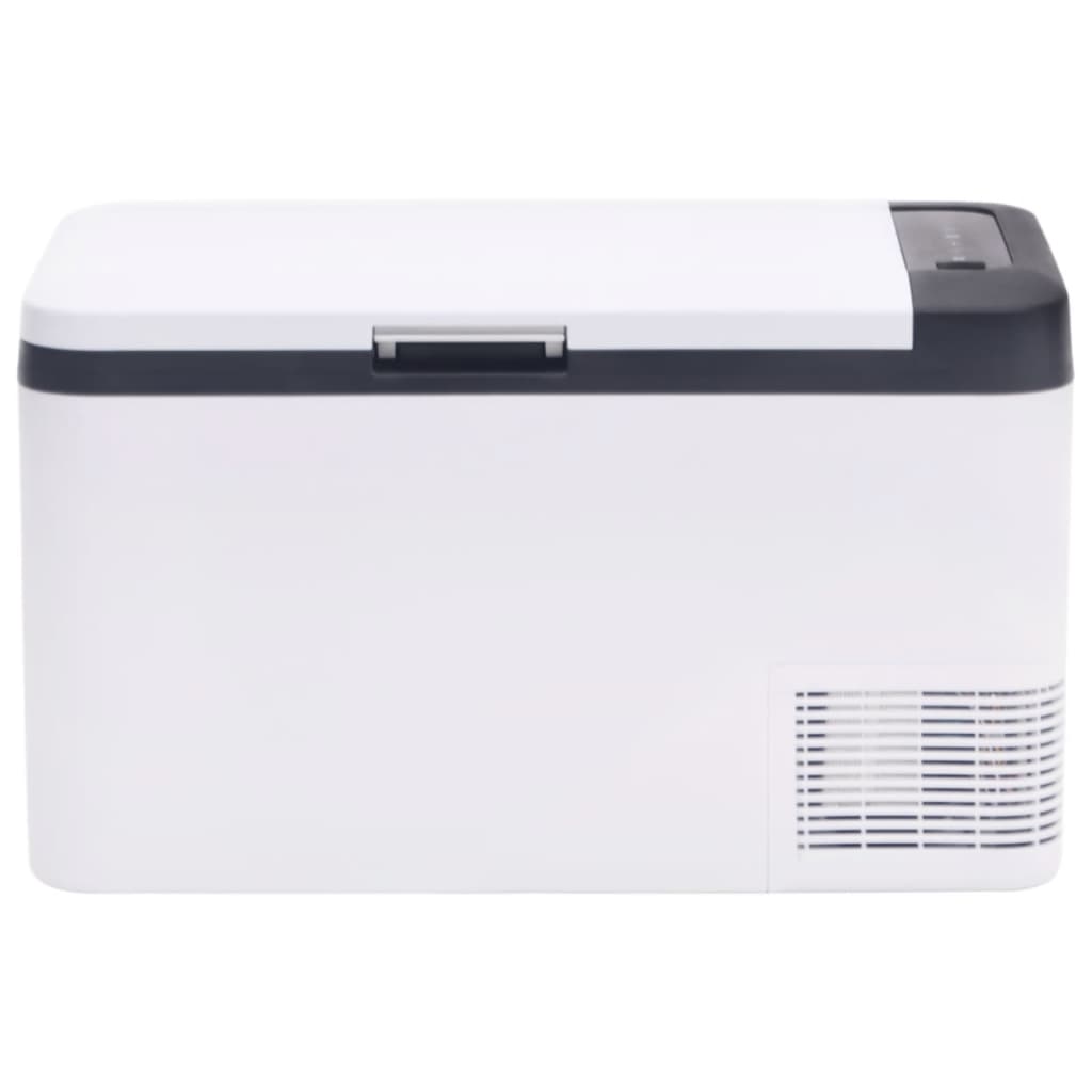 Vidaxl coole Box mit Griff 18 l Pp Pe Schwarz und Weiß