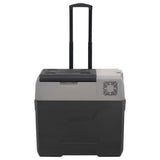 Vidaxl Cool Box mit Rädern und Griff 50 l Polypropenschwarz und Grau - afbeelding 3