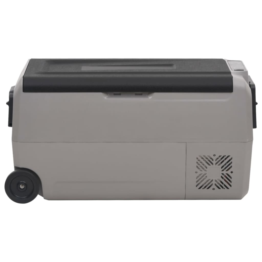 Vidaxl Cool Box mit Rädern und Griff 50 l Polypropenschwarz und Grau
