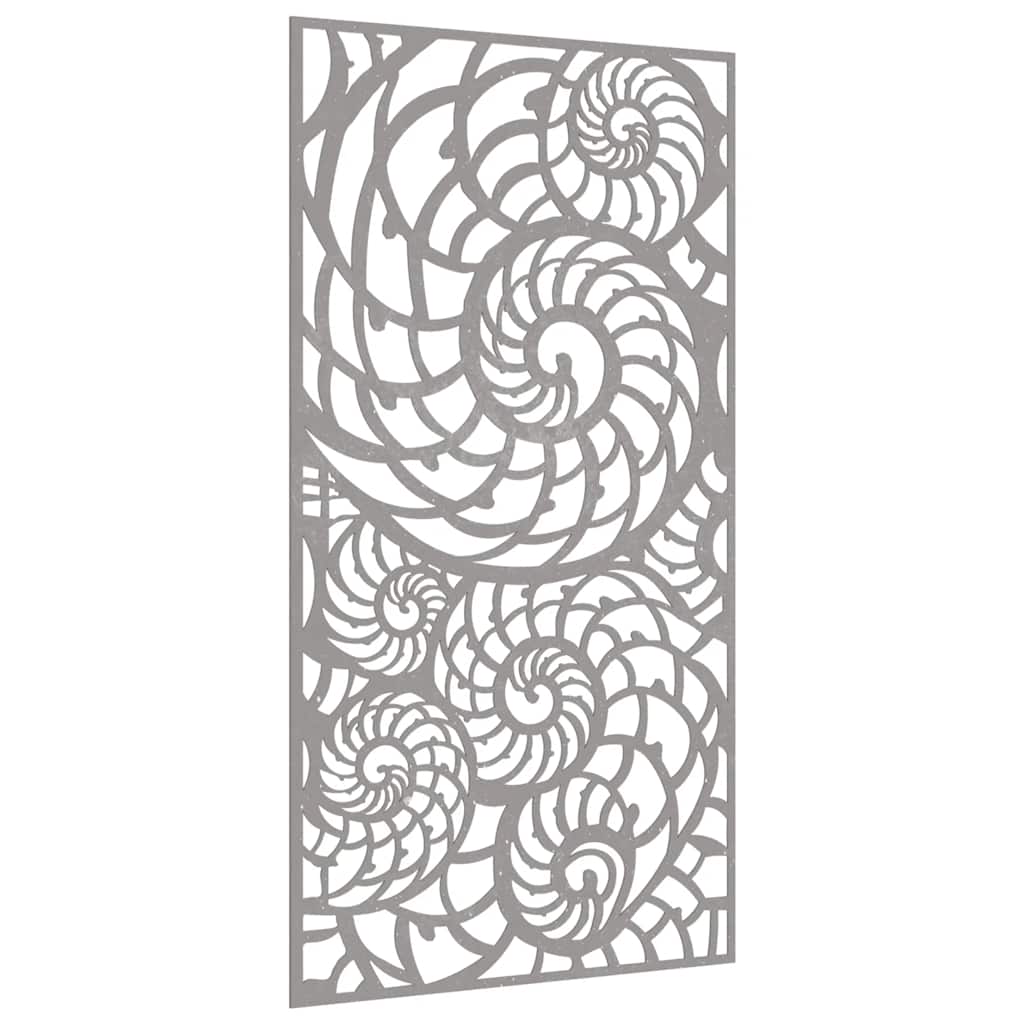 Vidaxl Wanddekoration Gartenschale Design 105x55 cm Corten Stahl