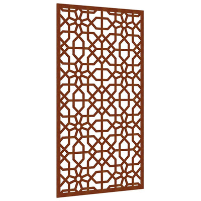 Vidaxxl Wanddekoration Garten Maurisches Design 105x55 cm Cortenstahl
