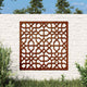Vidaxl Wanddekoration Garten Moors Design 55x55 cm Cortenstaal