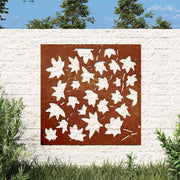 Vidaxl Wall Decoration Garden Esdounnowlad Design 55x55 cm Cortenstaal - afbeelding 1