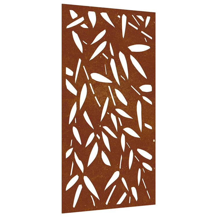 Vidaxl Wanddekoration Garten Bamo Bool Design 105x55 cm Cortenstaal