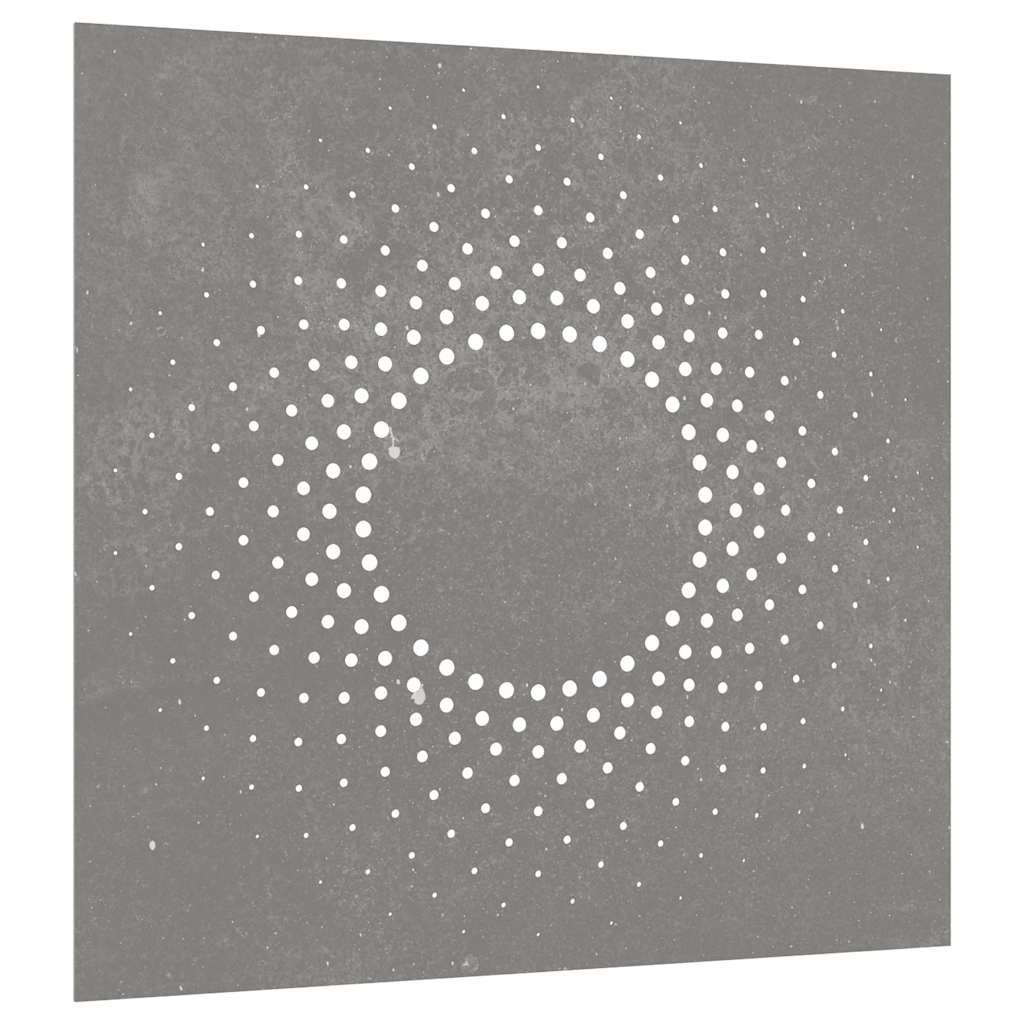 Vidaxl Wanddekoration Garten Sonne Sport 55x55 cm Cortenstaal