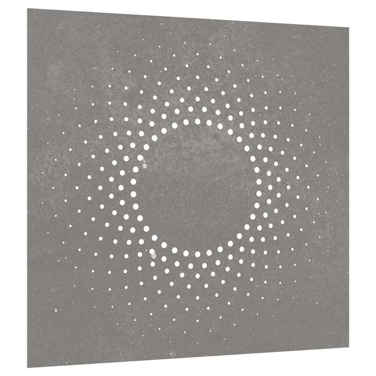 Vidaxl Wanddekoration Garten Sonne Sport 55x55 cm Cortenstaal