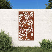 Vidaxl Wanddekoration Gartengetriebe 105x55 cm Corten Stahl - afbeelding 1