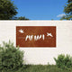 VidaXL Wanddekoration Gartenvogeldesign 105x55 cm Cortenstahl