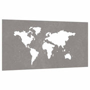 Vidaxl Wanddekoration Garten Weltkarte Design 105x55 cm Cortenstaal - afbeelding 3
