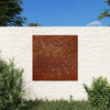 Vidaxl Wanddekoration Garten Sonne Sport 55x55 cm Cortenstaal