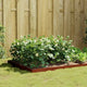 VIDAXL -Pflanzer erhoben 100x100x18,5 cm Cortenstaal