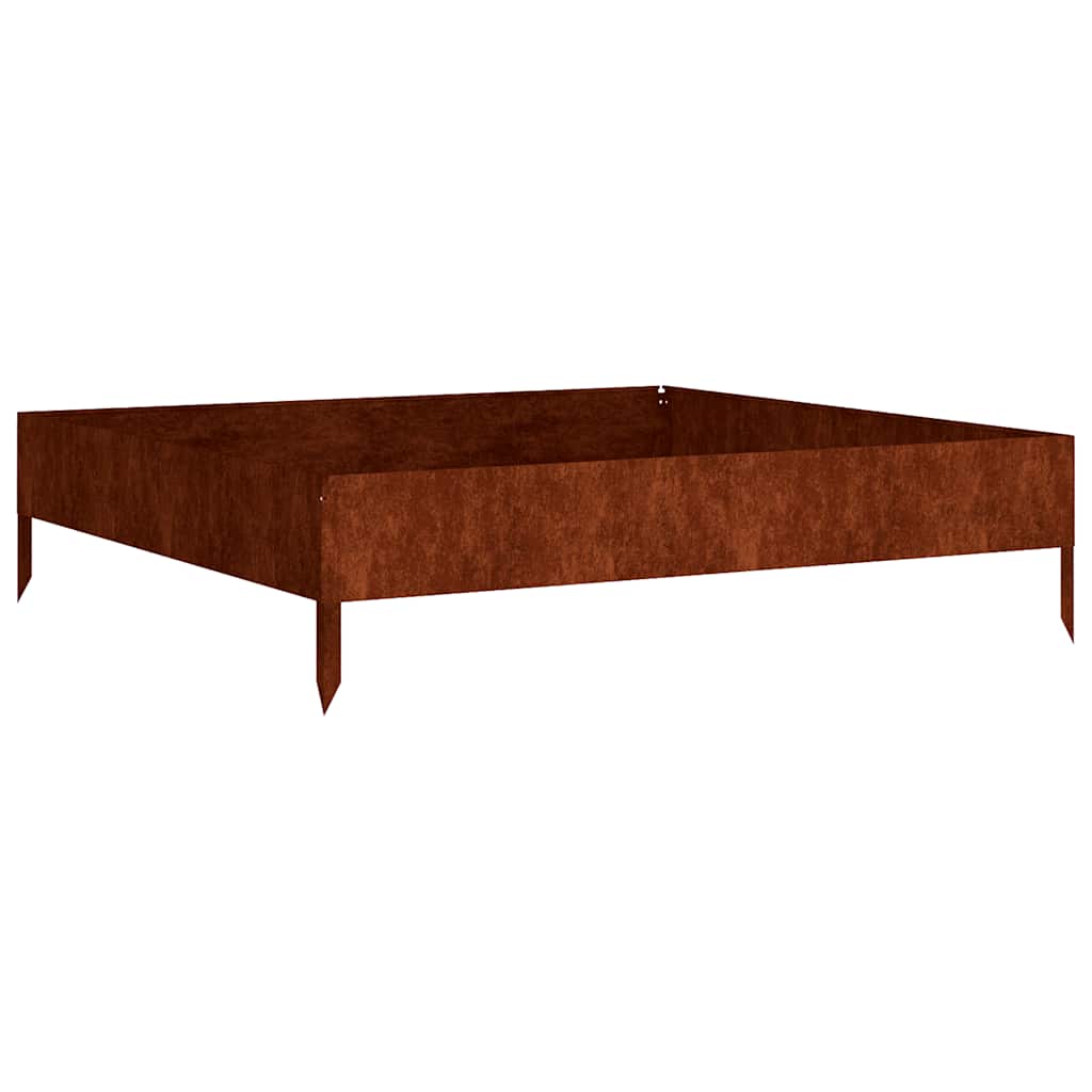 VIDAXL -Pflanzer erhoben 100x100x26 cm Cortenstaal