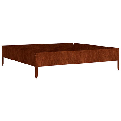 VIDAXL -Pflanzer erhoben 100x100x26 cm Cortenstaal
