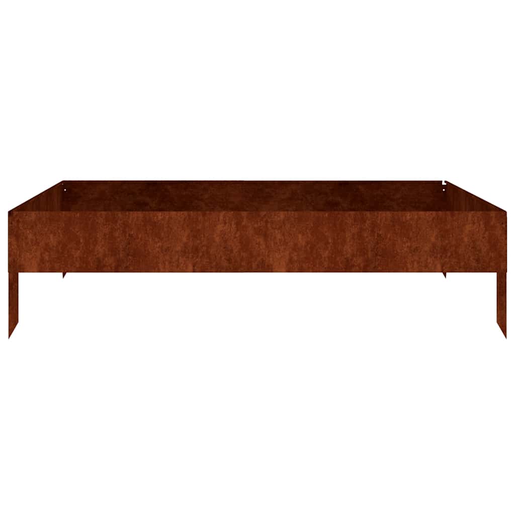 VIDAXL -Pflanzer erhoben 100x100x26 cm Cortenstaal