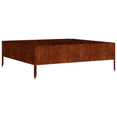 VIDAXL -Pflanzer erhoben 100x100x33,5 cm Cortenstaal