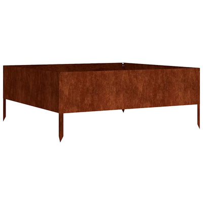VIDAXL -Pflanzer erhoben 100x100x41 cm Cortenstaal