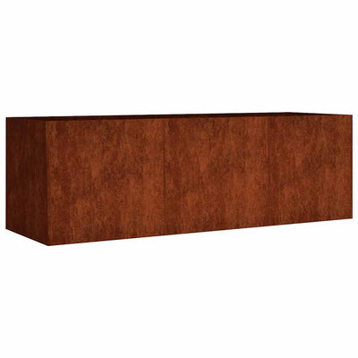 VIDAXL -Pflanzer erhöht 120 x 40 x 40 cm Corten Stahl