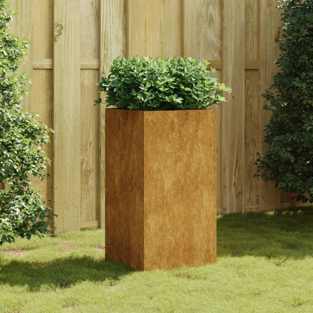 VIDAXL -Planungsbox 40x40x80 cm Corten Stahl