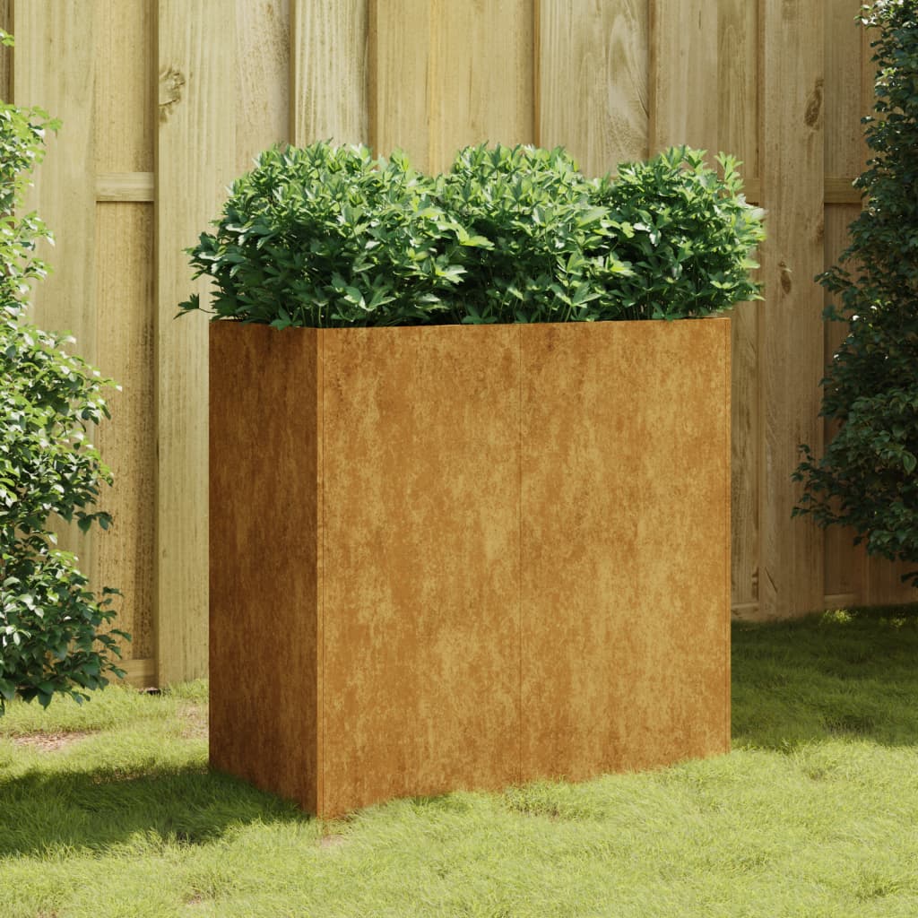VIDAXL -Planungsbox 80x40x80 cm Corten Stahl