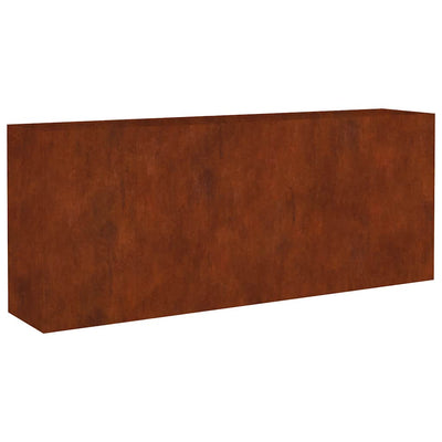 VIDAXL -Pflanzer erhöhte 200x40x80 cm Corten -Stahl