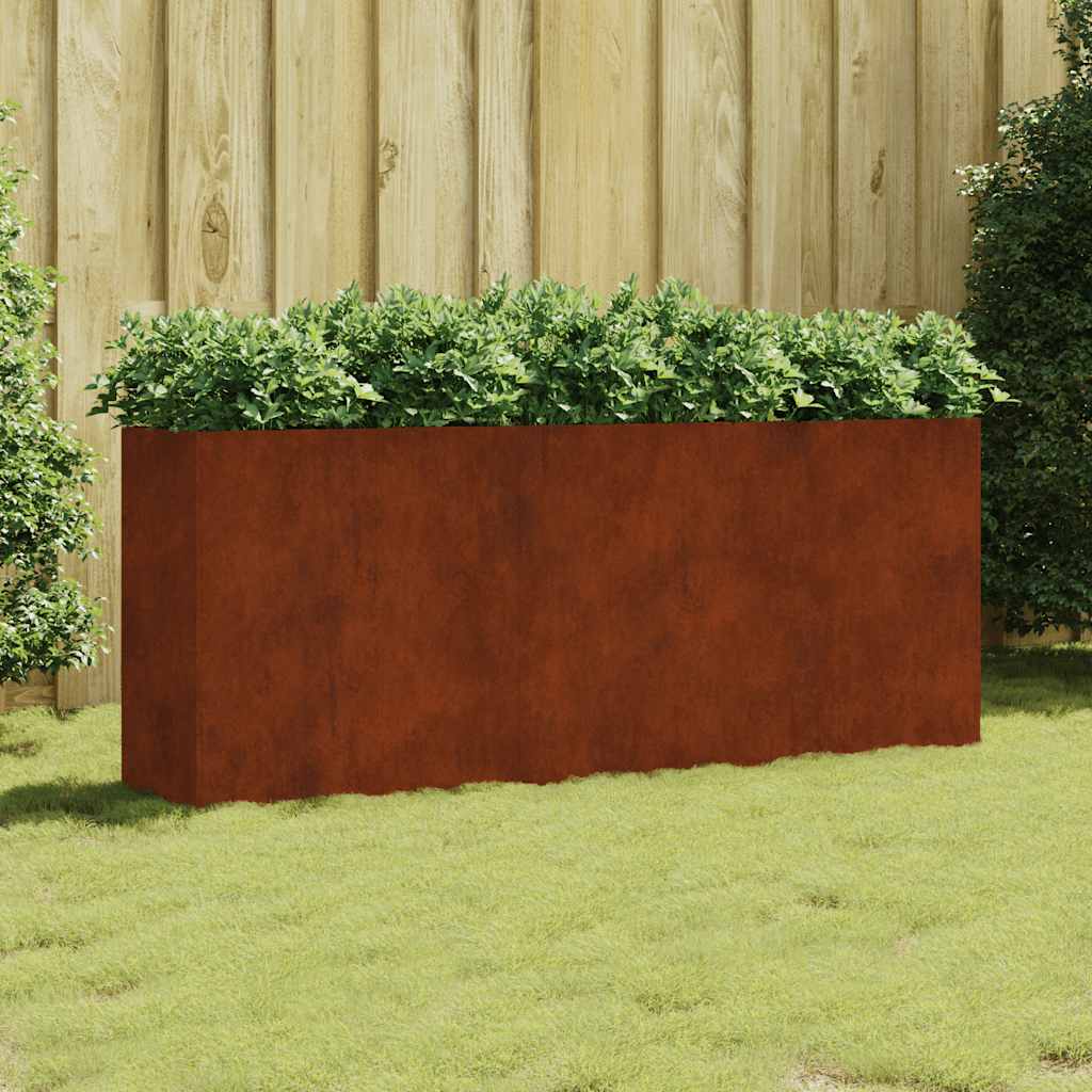 VIDAXL -Pflanzer erhöhte 200x40x80 cm Corten -Stahl