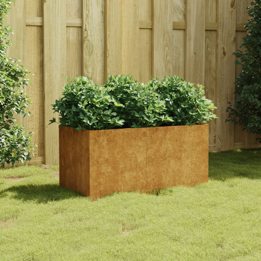 VIDAXL -Planungsbox 80x40x40 cm Corten Stahl