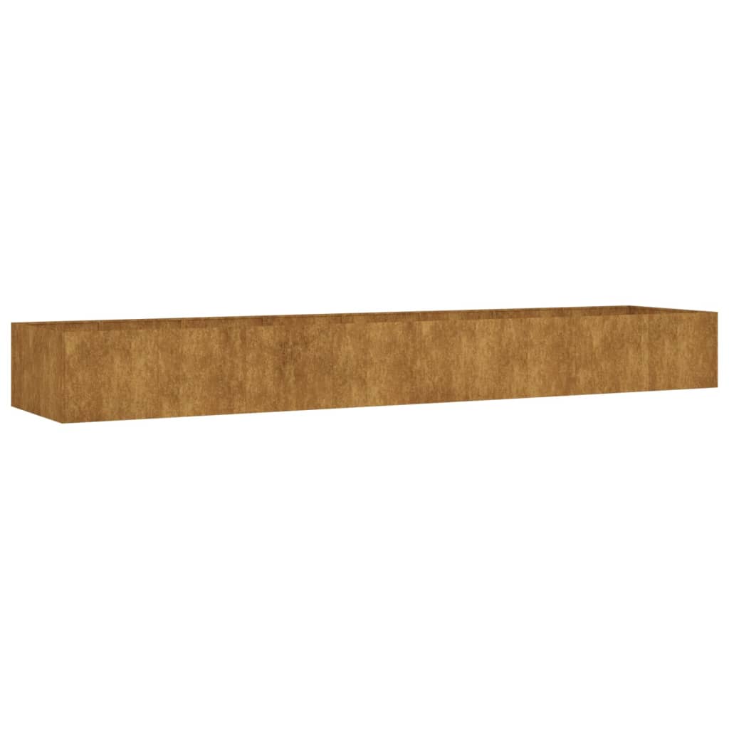 Vidaxl -Pflanzer erhöhte 360x80x40 cm Corten Stahl