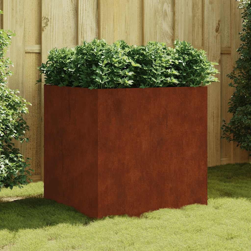 VIDAXL -Planungsbox 80x80x80 cm Corten Stahl