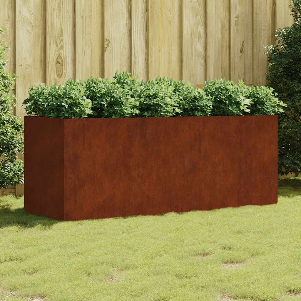 VIDAXL -Pflanzer erhöhte 200x80x80 cm Corten -Stahl