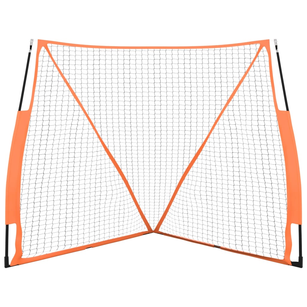 Vidaxl Baseball -Netz tragbar 183x182x183cm Stahl Polyester Orange Schwarz