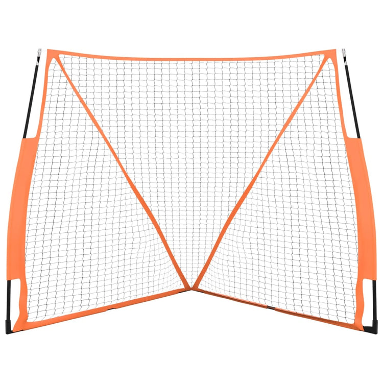 Vidaxl Baseball -Netz tragbar 183x182x183cm Stahl Polyester Orange Schwarz