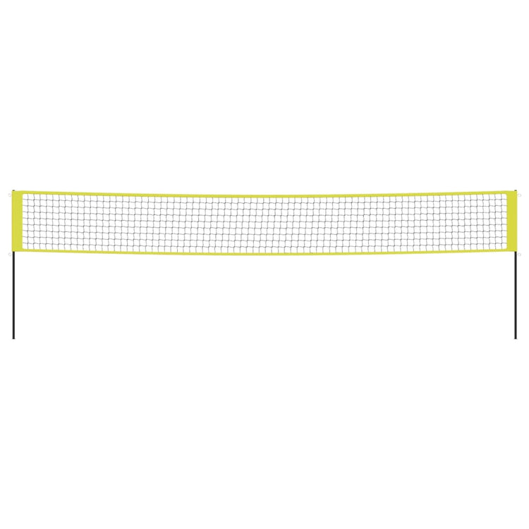 Vidaxl Volleyballnet 823x244 cm Pe Fabric gelb und schwarz