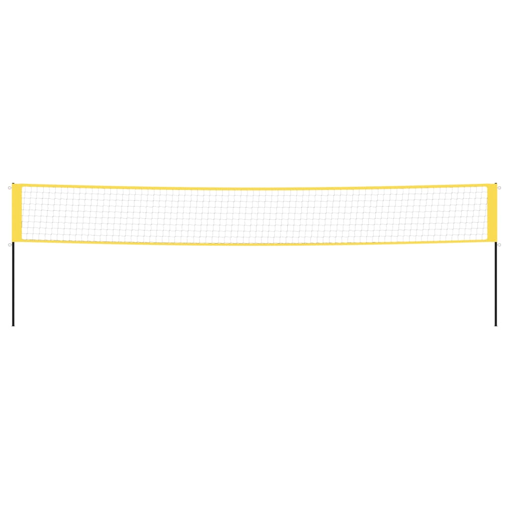 Vidaxl badmintonnet 600x155 cm pe Fabric gelb und schwarz