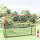 Vidaxl Golf Training Network 305x91x213 cm Polyester schwarz und rot