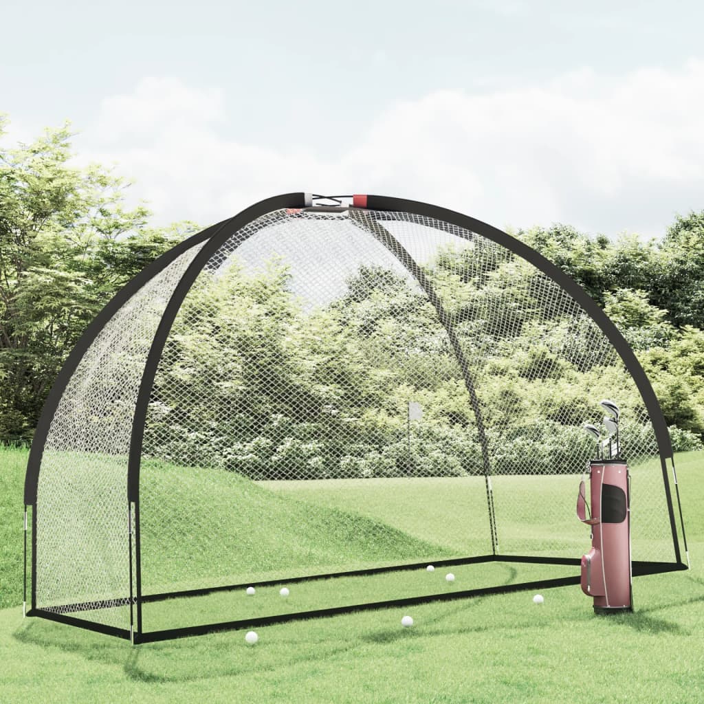Vidaxl Golf Training Network 300x150x210 cm Polyester Schwarz