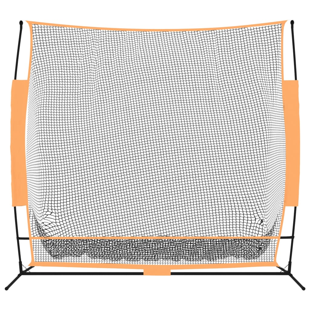 Vidaxl Golf Training Network 215x107x216 cm Polyesterschwarz und Orange