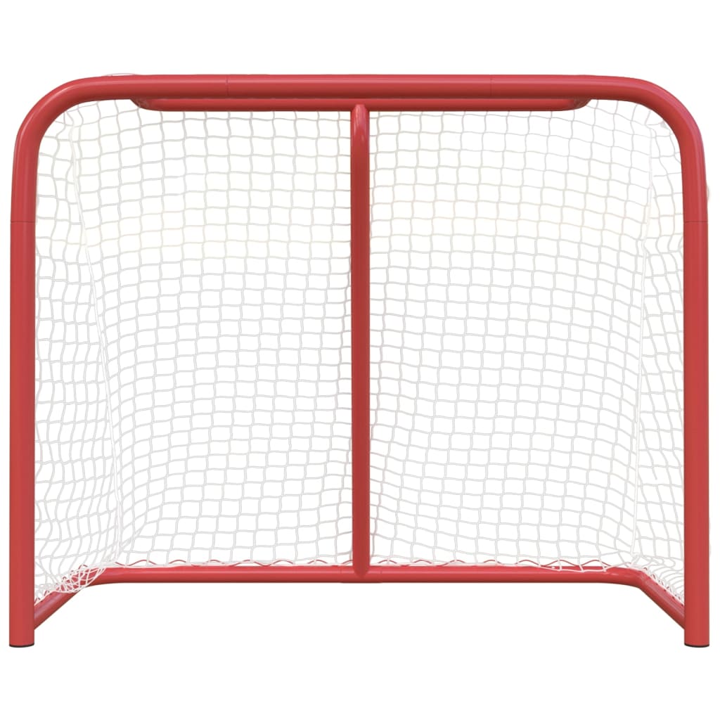 VIDAXL Hockeyziel 183x71x122 cm Polyesterrot und Weiß