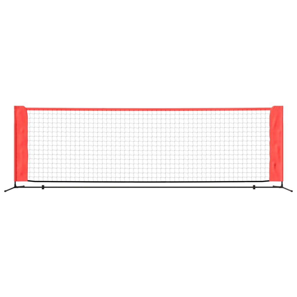 Vidaxl Tennisnet 300x100x87 cm Polyesterschwarz und Rot