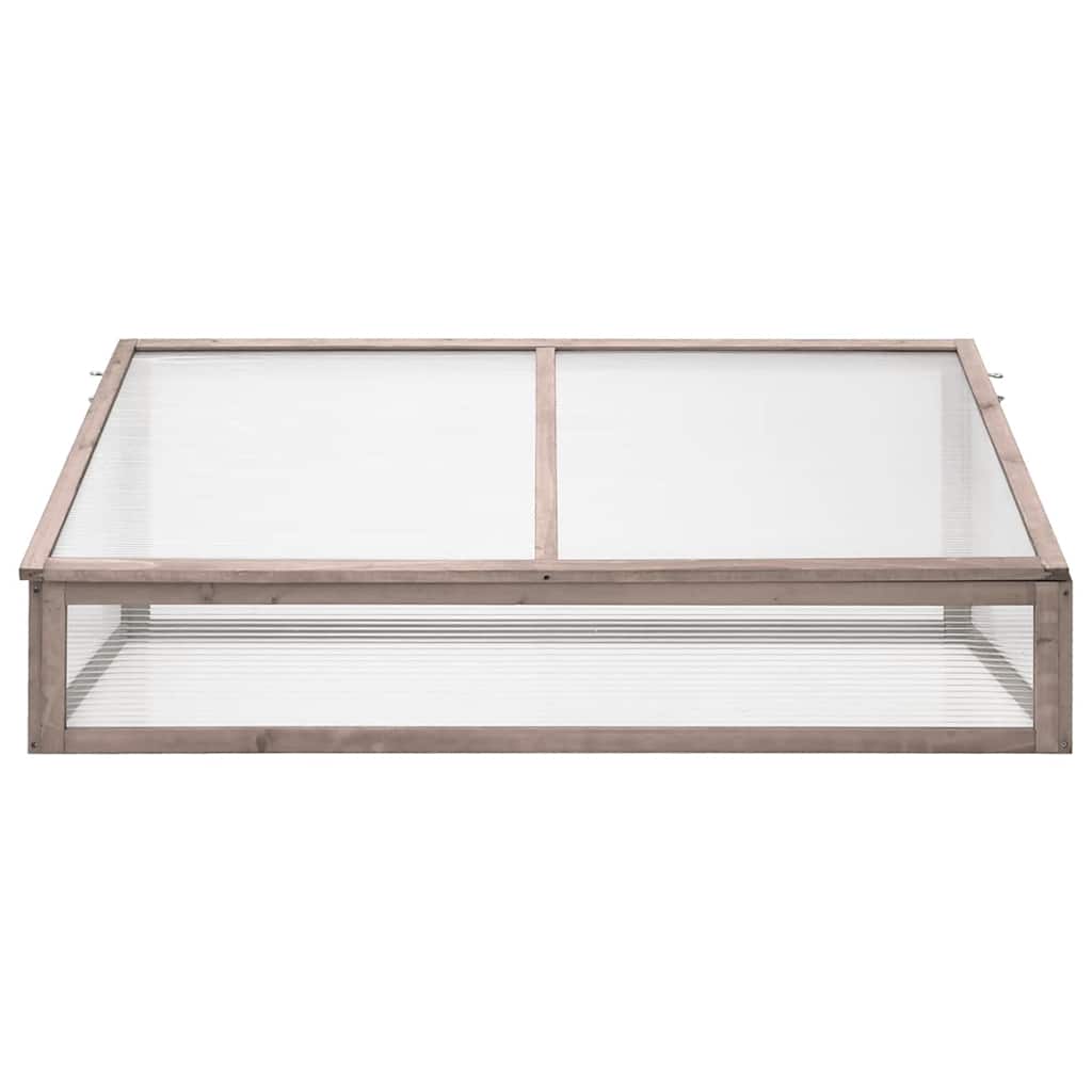 Vidaxl Greenhouse 110x58.5x39 cm Pine -Holzgrau