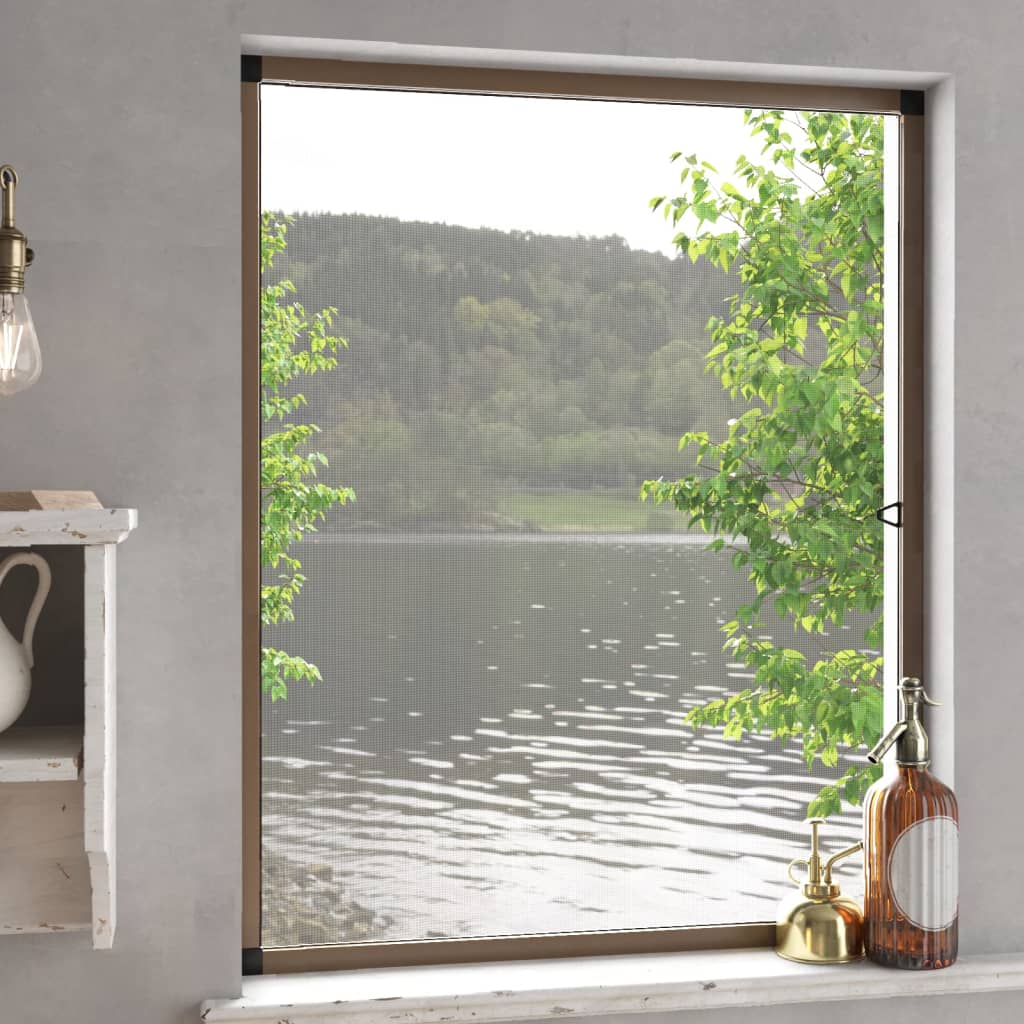 Vidaxx window screen 80x100 cm brown