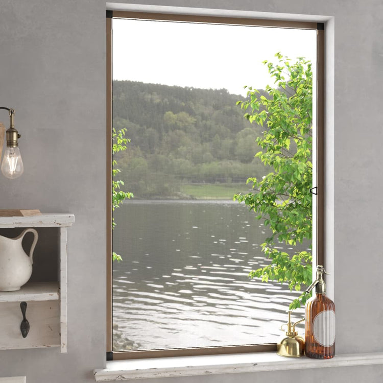 Vidaxx window screen 80x120 cm brown
