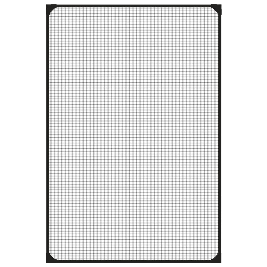 VIDAXL INSECTHOR für Windows Magnetic 80x120 cm Anthrazit -Colored