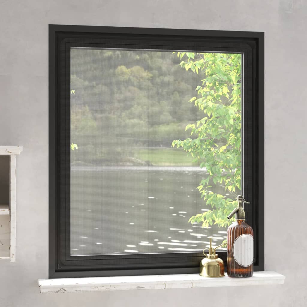 VIDAXL INSECTHOR für Windows Magnetic 120x140 cm Anthrazit -Colored