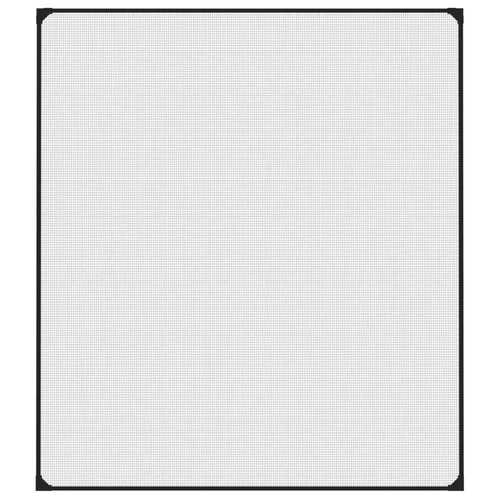 VIDAXL INSECTHOR für Windows Magnetic 130x150 cm Anthrazit -geläutet