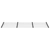 Vidaxl -Tür -Baldachin 297,5 x 90 cm Polycarbonat schwarz und transparent