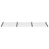 Vidaxl -Tür -Baldachin 358,5 x 90 cm Polycarbonat schwarz und transparent