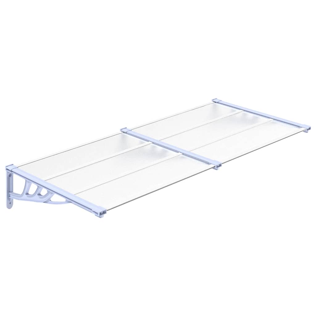 Vidaxl -Tür -Baldachin 199x90 cm Polycarbonat grau und transparent