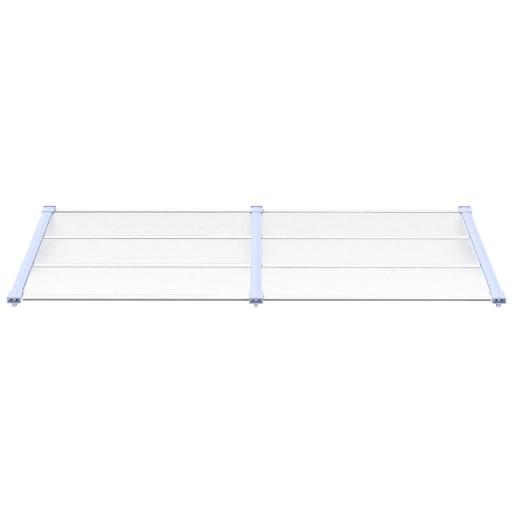 Vidaxl -Tür -Baldachin 199x90 cm Polycarbonat grau und transparent
