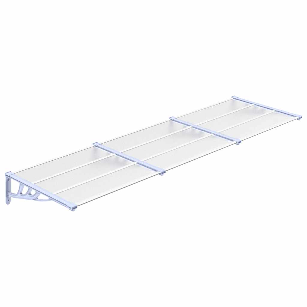Vidaxl -Tür -Baldachin 297,5 x 90 cm Polycarbonat grau und transparent