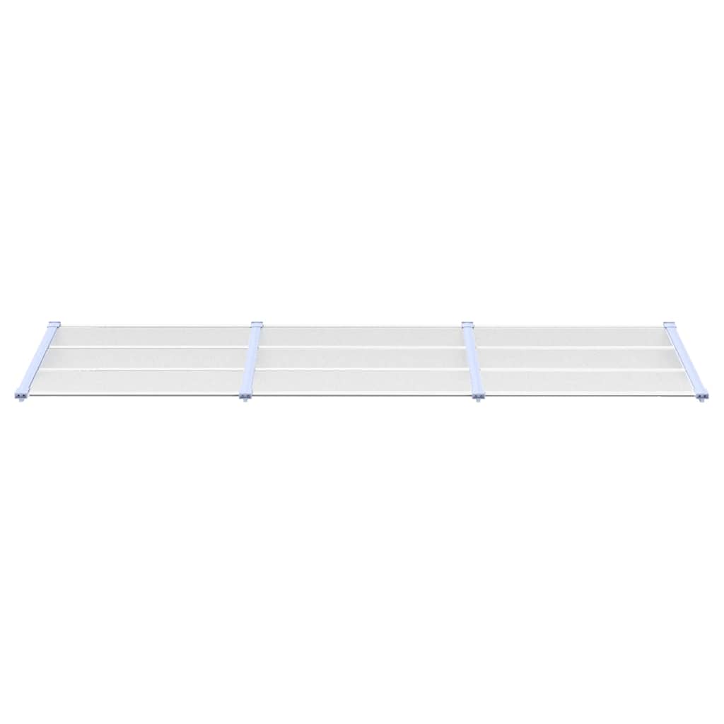 Vidaxl -Tür -Baldachin 297,5 x 90 cm Polycarbonat grau und transparent